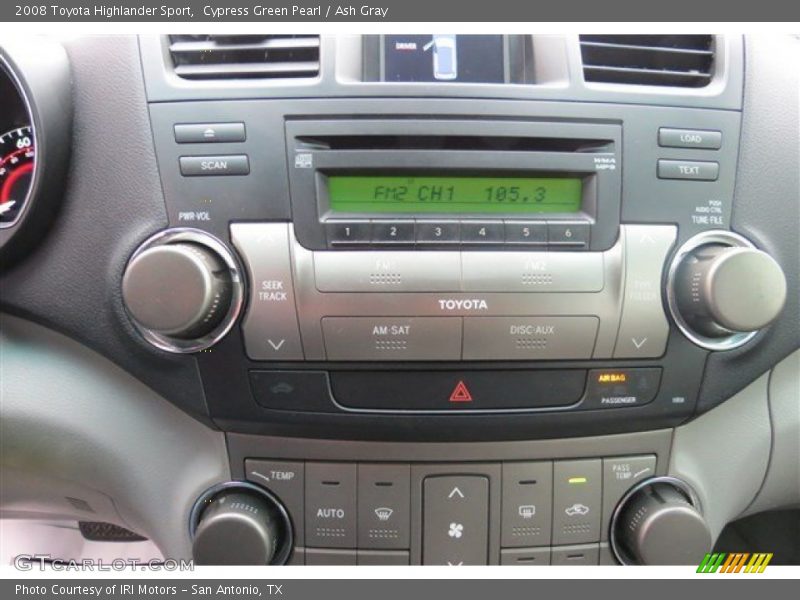 Cypress Green Pearl / Ash Gray 2008 Toyota Highlander Sport