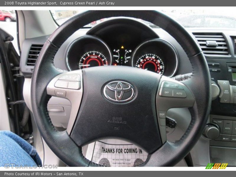 Cypress Green Pearl / Ash Gray 2008 Toyota Highlander Sport