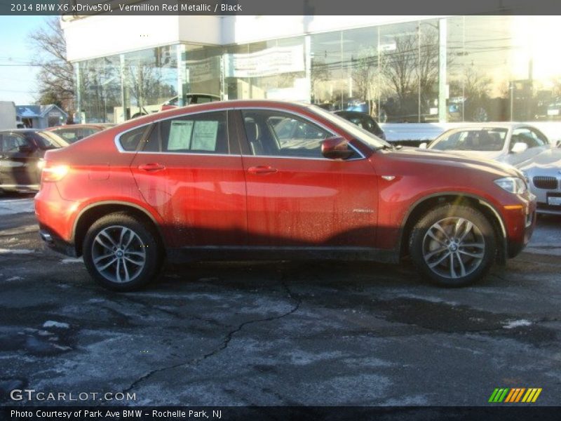 Vermillion Red Metallic / Black 2014 BMW X6 xDrive50i