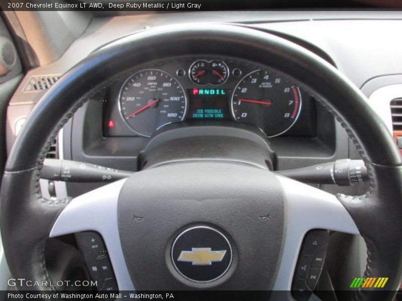 Deep Ruby Metallic / Light Gray 2007 Chevrolet Equinox LT AWD