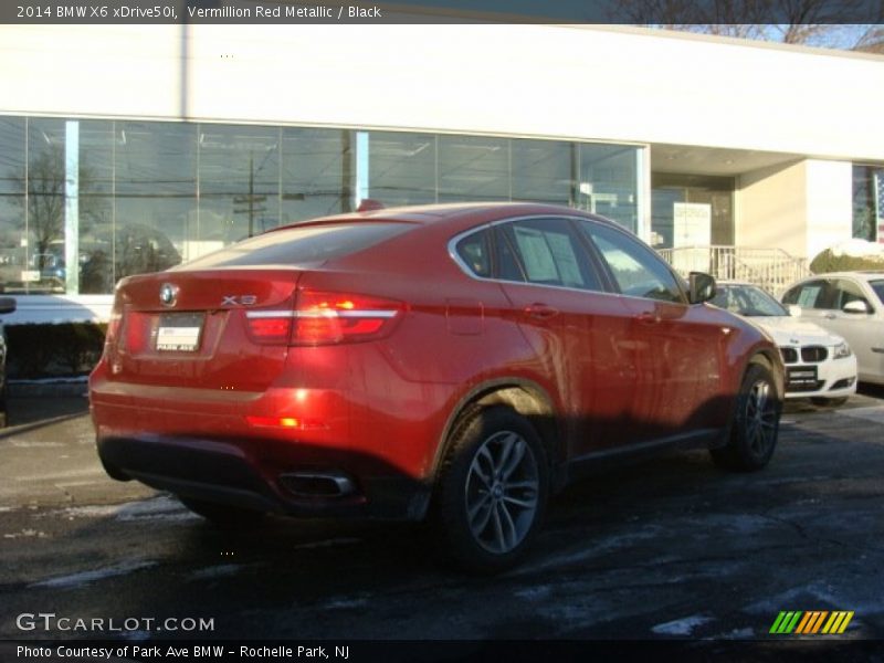 Vermillion Red Metallic / Black 2014 BMW X6 xDrive50i