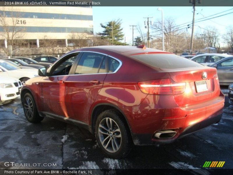 Vermillion Red Metallic / Black 2014 BMW X6 xDrive50i