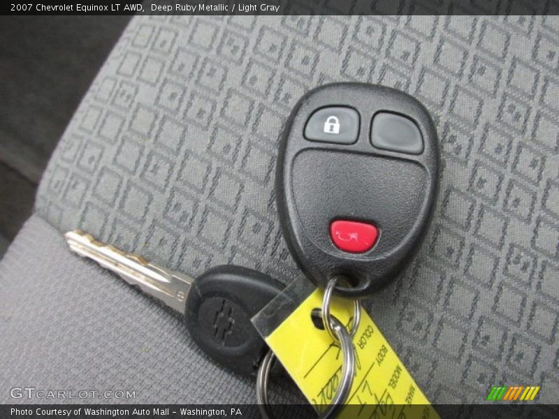 Deep Ruby Metallic / Light Gray 2007 Chevrolet Equinox LT AWD