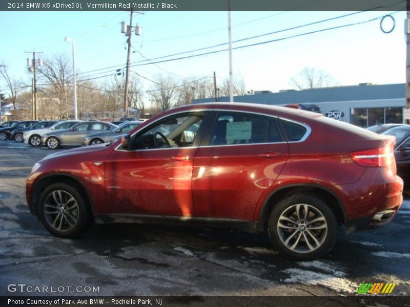 Vermillion Red Metallic / Black 2014 BMW X6 xDrive50i