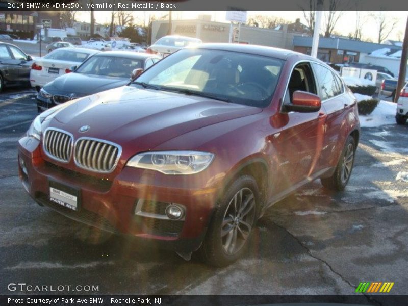 Vermillion Red Metallic / Black 2014 BMW X6 xDrive50i