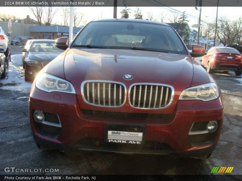 Vermillion Red Metallic / Black 2014 BMW X6 xDrive50i