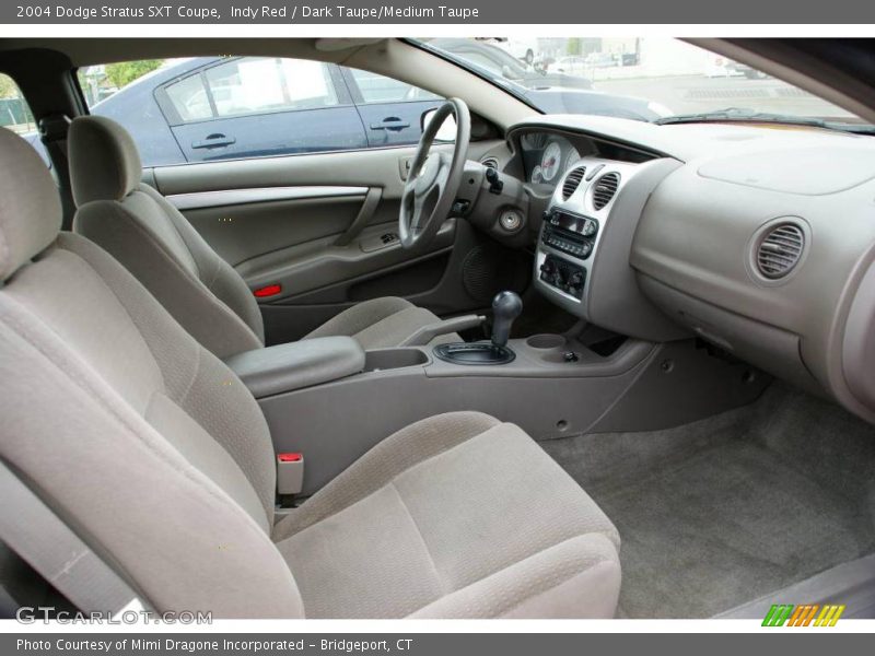 Indy Red / Dark Taupe/Medium Taupe 2004 Dodge Stratus SXT Coupe