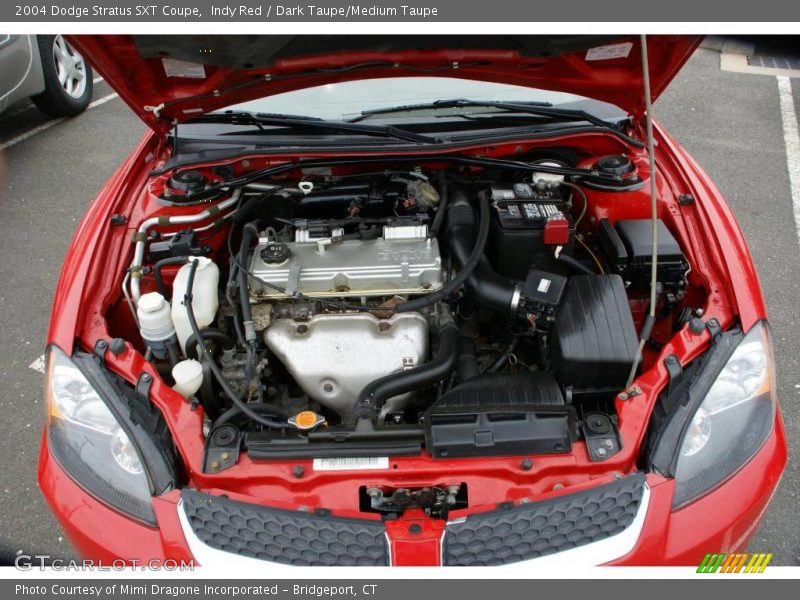 Indy Red / Dark Taupe/Medium Taupe 2004 Dodge Stratus SXT Coupe