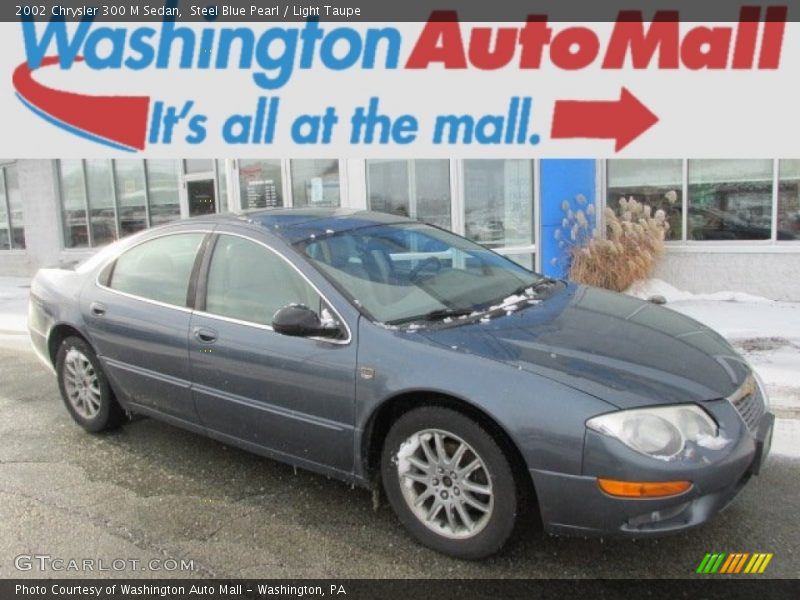 Steel Blue Pearl / Light Taupe 2002 Chrysler 300 M Sedan