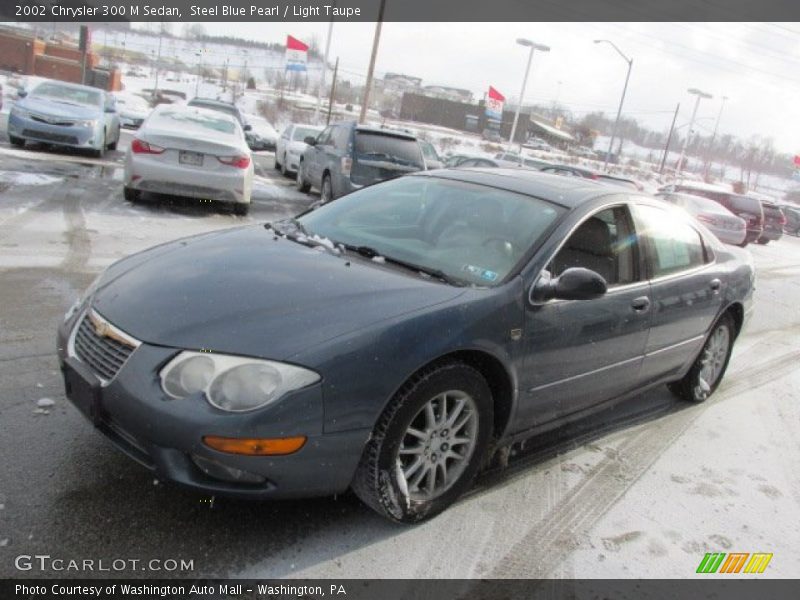Steel Blue Pearl / Light Taupe 2002 Chrysler 300 M Sedan