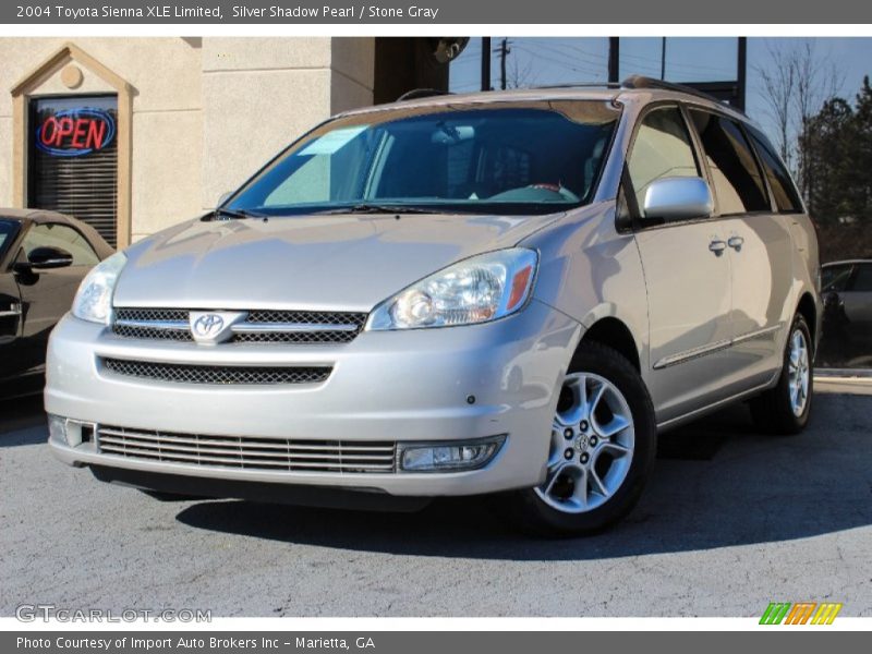 Silver Shadow Pearl / Stone Gray 2004 Toyota Sienna XLE Limited
