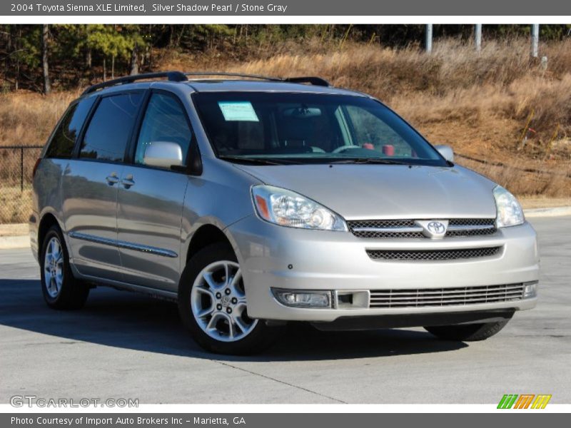 Silver Shadow Pearl / Stone Gray 2004 Toyota Sienna XLE Limited