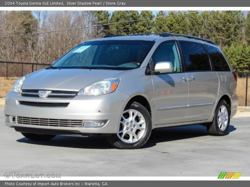 Silver Shadow Pearl / Stone Gray 2004 Toyota Sienna XLE Limited