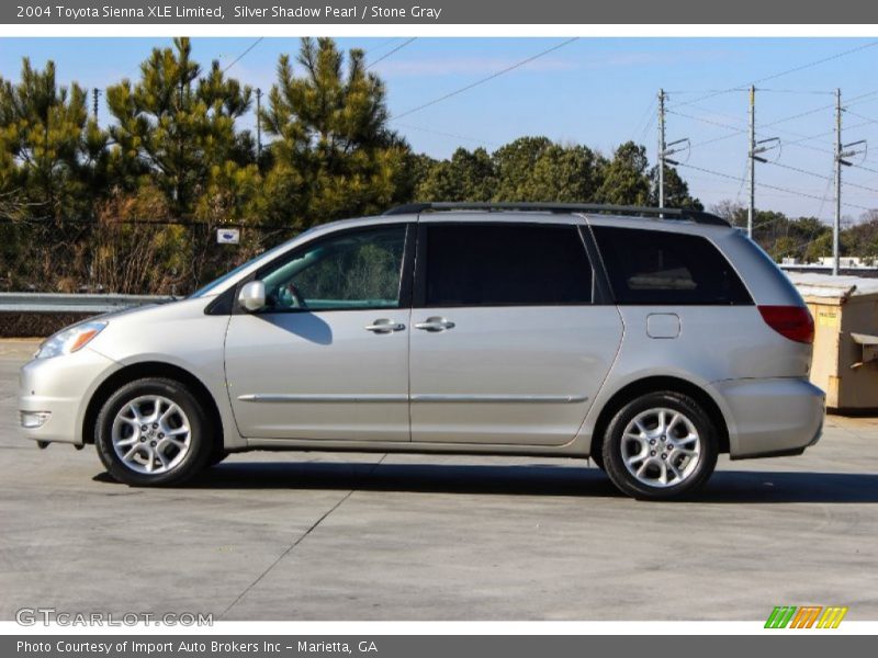 Silver Shadow Pearl / Stone Gray 2004 Toyota Sienna XLE Limited