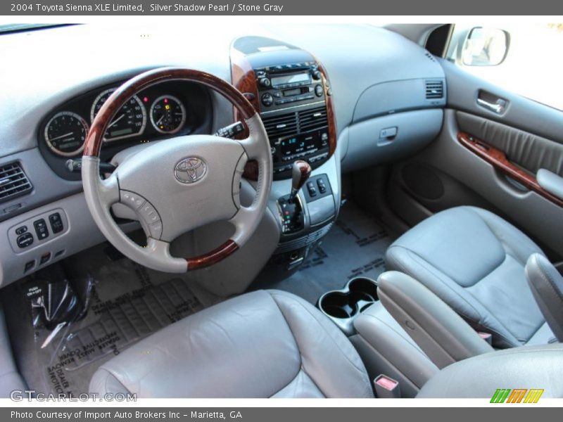 Silver Shadow Pearl / Stone Gray 2004 Toyota Sienna XLE Limited