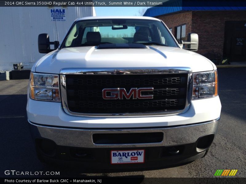 Summit White / Dark Titanium 2014 GMC Sierra 3500HD Regular Cab 4x4 Utility Truck