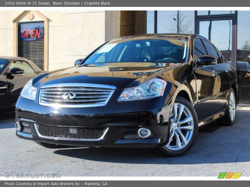 Black Obsidian / Graphite Black 2009 Infiniti M 35 Sedan