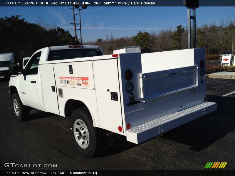 Summit White / Dark Titanium 2014 GMC Sierra 3500HD Regular Cab 4x4 Utility Truck