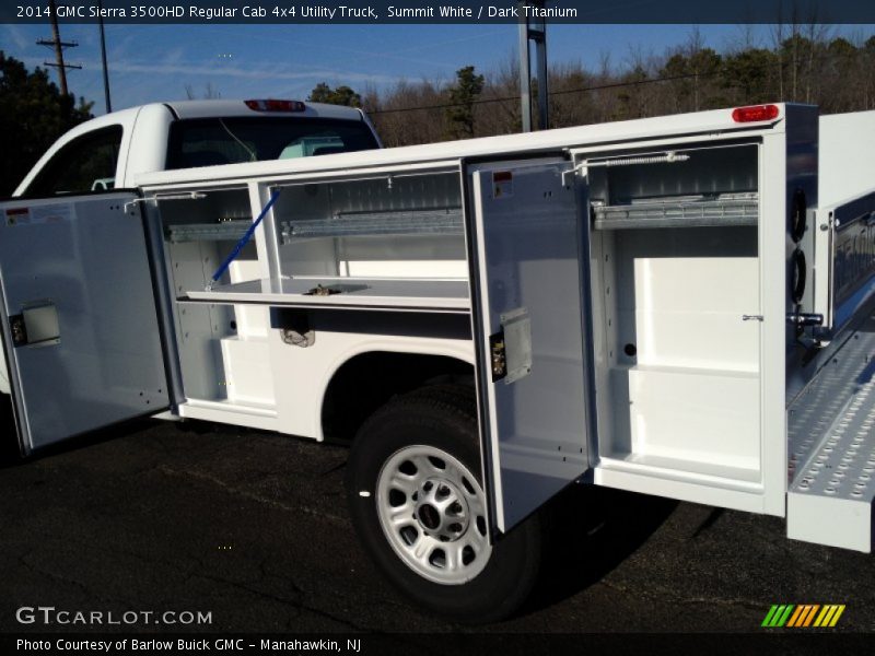 Summit White / Dark Titanium 2014 GMC Sierra 3500HD Regular Cab 4x4 Utility Truck