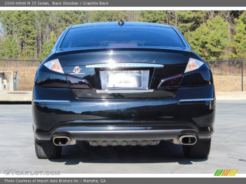 Black Obsidian / Graphite Black 2009 Infiniti M 35 Sedan