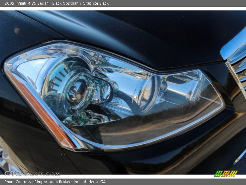 Black Obsidian / Graphite Black 2009 Infiniti M 35 Sedan