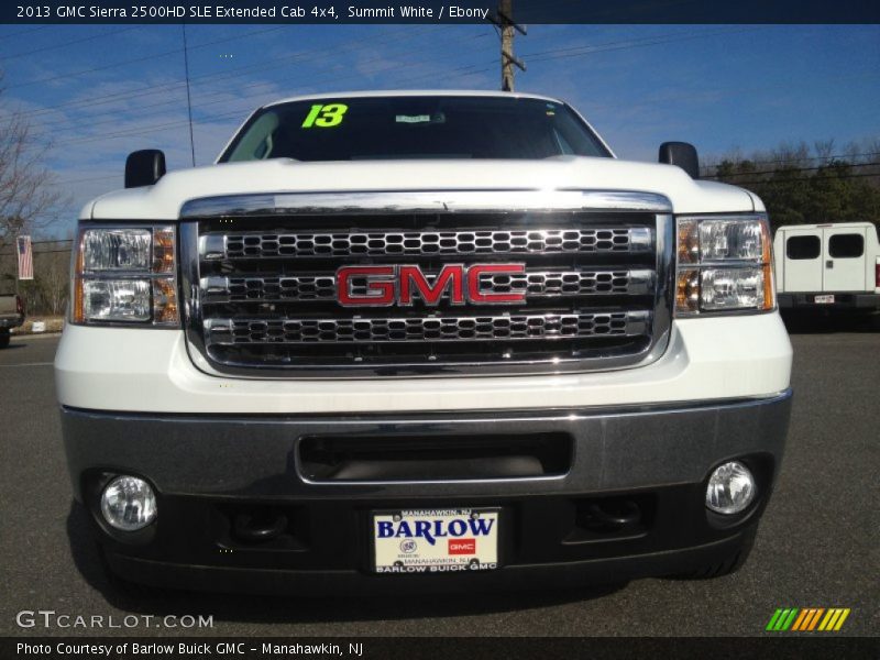 Summit White / Ebony 2013 GMC Sierra 2500HD SLE Extended Cab 4x4