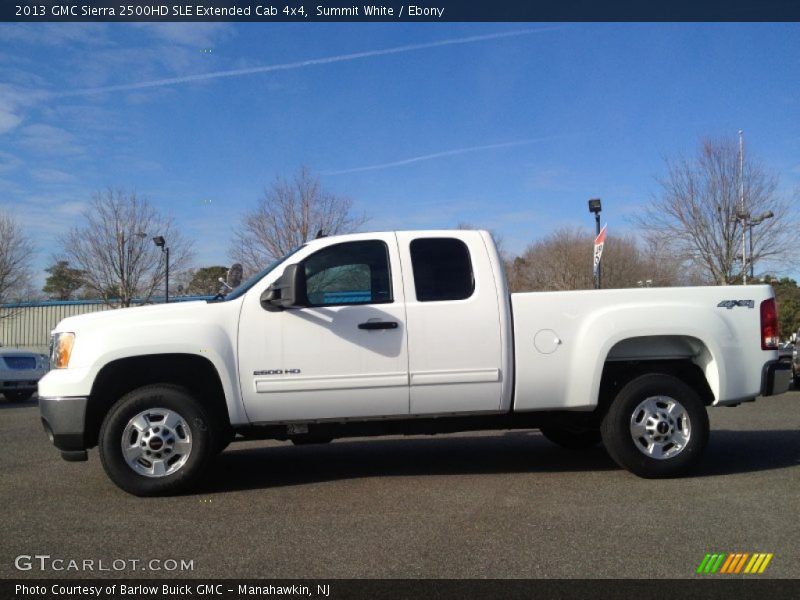 Summit White / Ebony 2013 GMC Sierra 2500HD SLE Extended Cab 4x4
