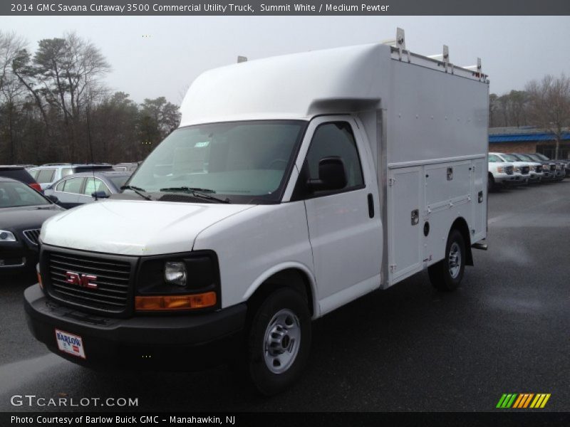 Summit White / Medium Pewter 2014 GMC Savana Cutaway 3500 Commercial Utility Truck