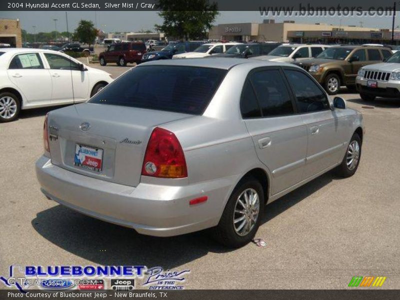 Silver Mist / Gray 2004 Hyundai Accent GL Sedan