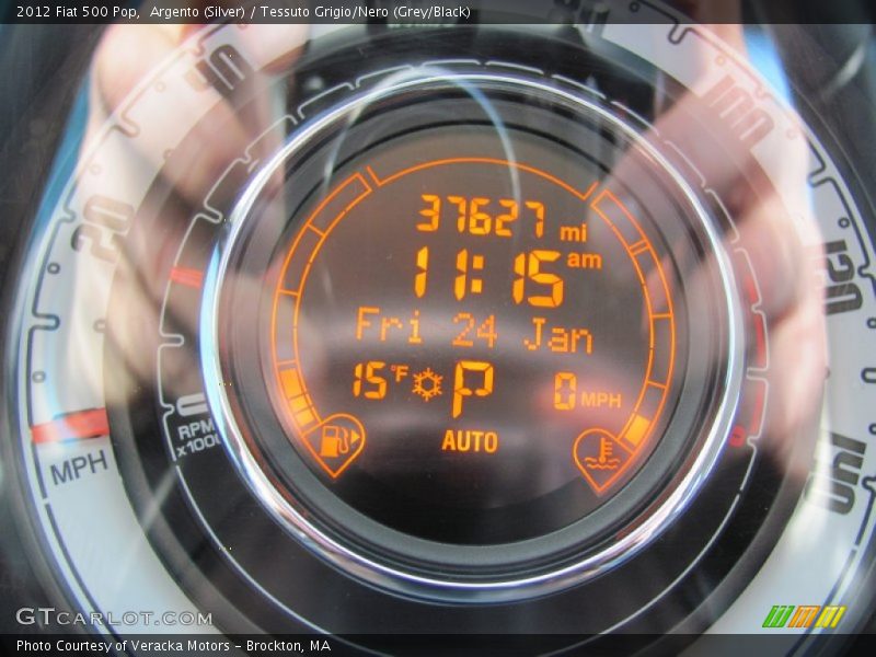 Argento (Silver) / Tessuto Grigio/Nero (Grey/Black) 2012 Fiat 500 Pop