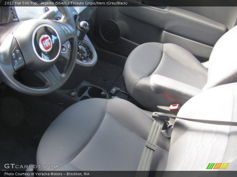 Argento (Silver) / Tessuto Grigio/Nero (Grey/Black) 2012 Fiat 500 Pop