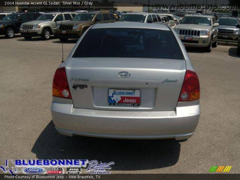 Silver Mist / Gray 2004 Hyundai Accent GL Sedan