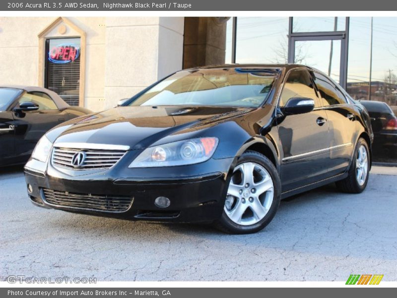 Nighthawk Black Pearl / Taupe 2006 Acura RL 3.5 AWD Sedan