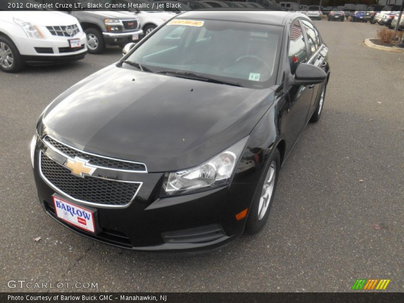 Black Granite Metallic / Jet Black 2012 Chevrolet Cruze LT