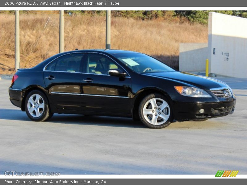 Nighthawk Black Pearl / Taupe 2006 Acura RL 3.5 AWD Sedan
