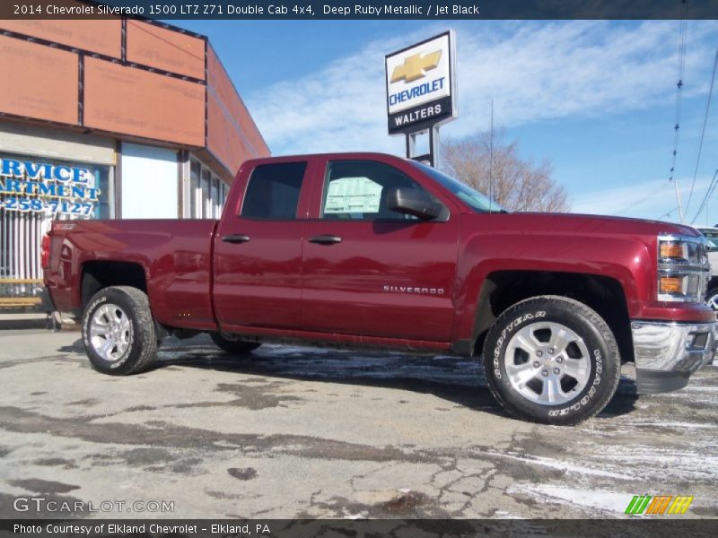 Deep Ruby Metallic / Jet Black 2014 Chevrolet Silverado 1500 LTZ Z71 Double Cab 4x4