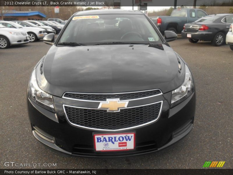 Black Granite Metallic / Jet Black 2012 Chevrolet Cruze LT