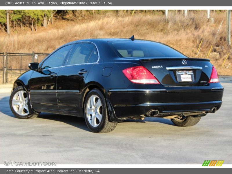 Nighthawk Black Pearl / Taupe 2006 Acura RL 3.5 AWD Sedan