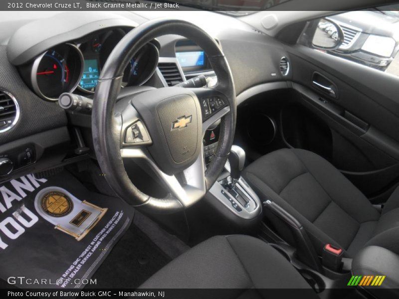 Black Granite Metallic / Jet Black 2012 Chevrolet Cruze LT