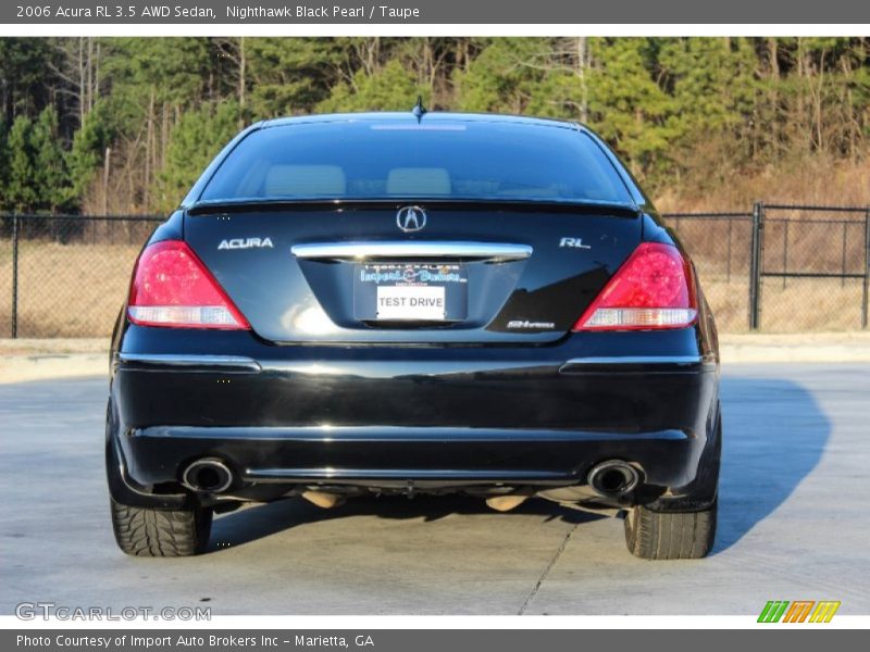 Nighthawk Black Pearl / Taupe 2006 Acura RL 3.5 AWD Sedan