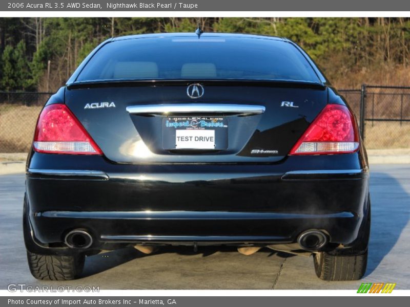 Nighthawk Black Pearl / Taupe 2006 Acura RL 3.5 AWD Sedan