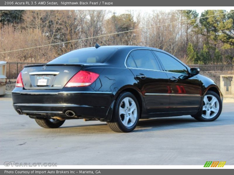 Nighthawk Black Pearl / Taupe 2006 Acura RL 3.5 AWD Sedan