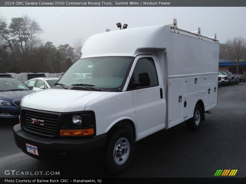 Summit White / Medium Pewter 2014 GMC Savana Cutaway 3500 Commercial Moving Truck