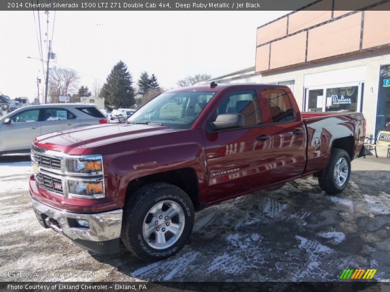 Deep Ruby Metallic / Jet Black 2014 Chevrolet Silverado 1500 LTZ Z71 Double Cab 4x4