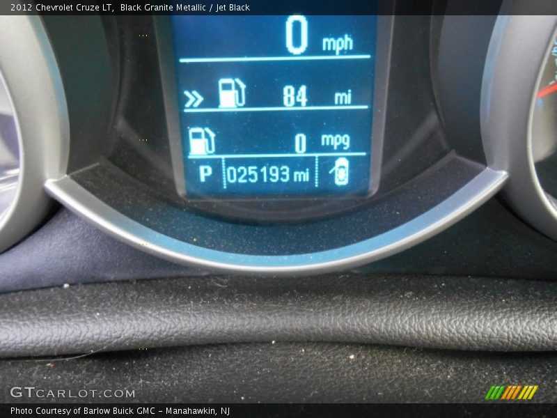 Black Granite Metallic / Jet Black 2012 Chevrolet Cruze LT