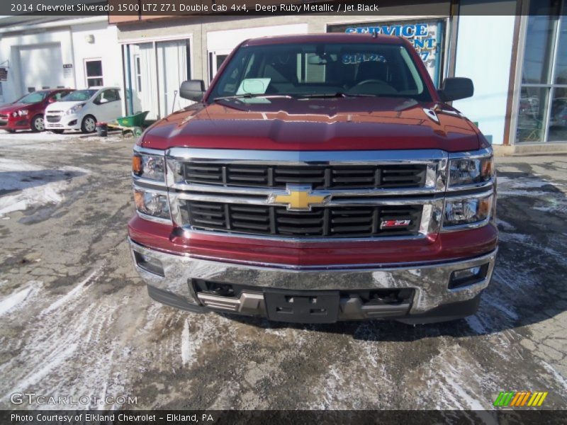 Deep Ruby Metallic / Jet Black 2014 Chevrolet Silverado 1500 LTZ Z71 Double Cab 4x4