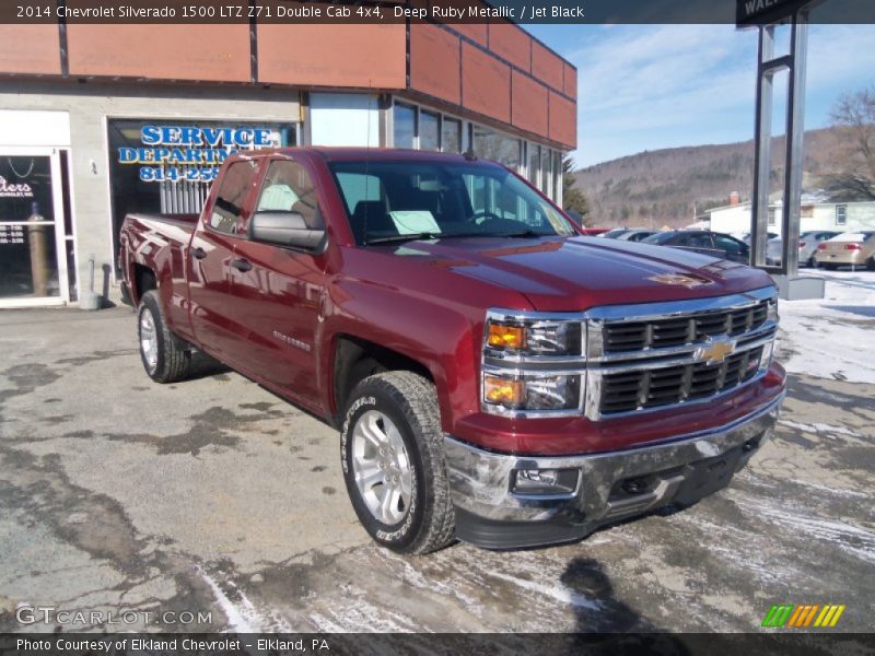 Deep Ruby Metallic / Jet Black 2014 Chevrolet Silverado 1500 LTZ Z71 Double Cab 4x4