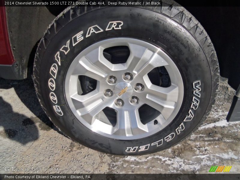 Deep Ruby Metallic / Jet Black 2014 Chevrolet Silverado 1500 LTZ Z71 Double Cab 4x4