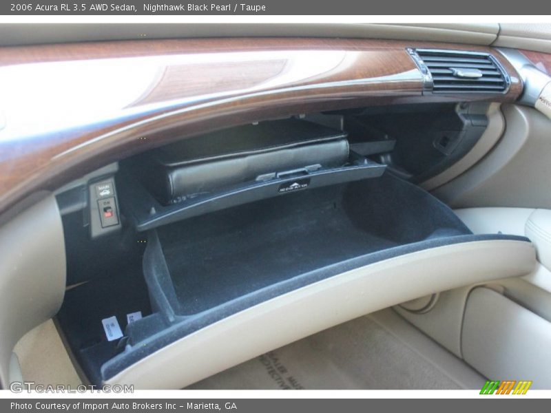 Nighthawk Black Pearl / Taupe 2006 Acura RL 3.5 AWD Sedan