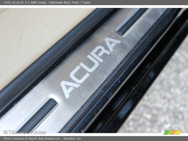 Nighthawk Black Pearl / Taupe 2006 Acura RL 3.5 AWD Sedan